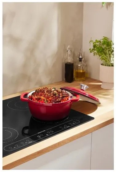 Silvercrest® Liatinový hrniec, 2,8 l (červená) (100393108)