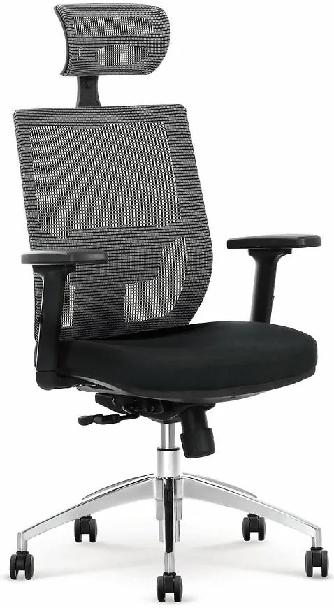 Kancelárske kreslo Admiral čierna/Šedá