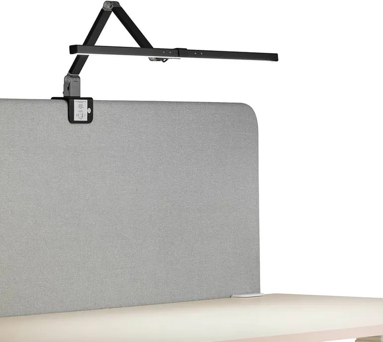 Stolová lampa SCREENLITE, LED, s držiakom na monitor, čierna