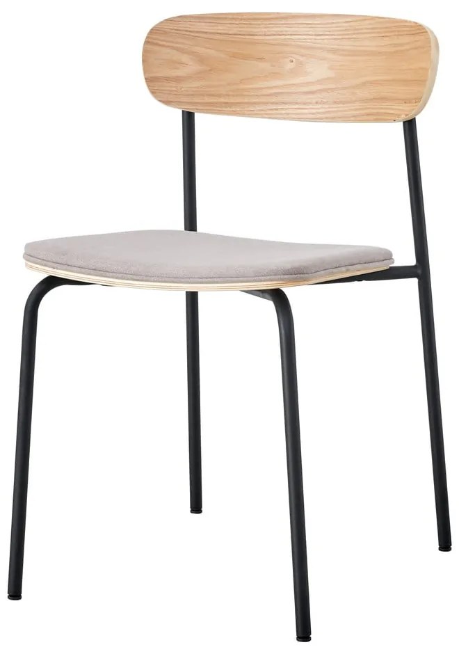 Čierne/taupe jedálenské stoličky v súprave 2 ks Adriana – Marckeric