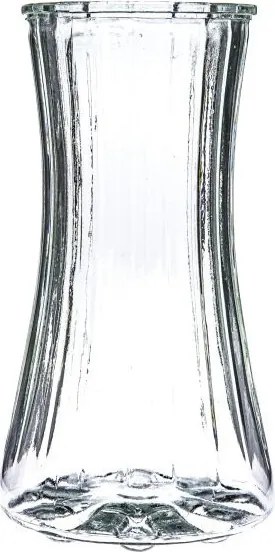 Sklenená váza Nigella 23,5 cm, číra s nádychom zelenej