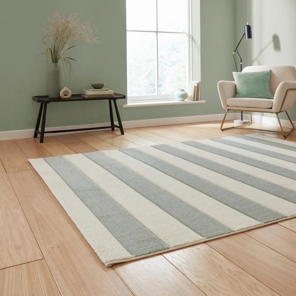 Koberec v mentolovej farbe 160x230 cm Cove Stripe – Catherine Lansfield