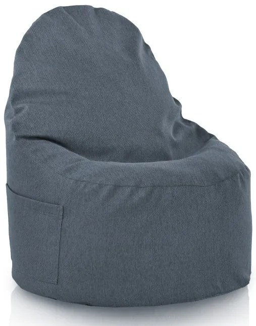 Kreslo melanž Porto tmavomodré