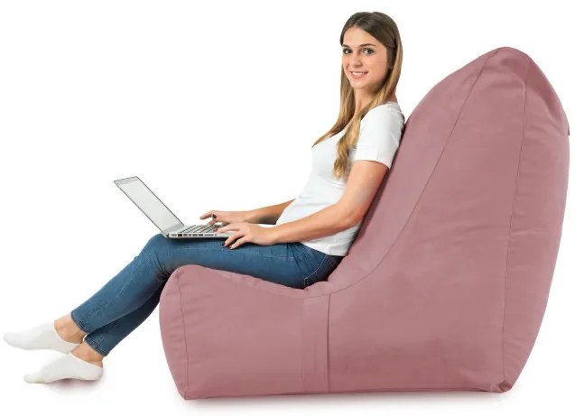 Moderné kreslo DISTINTO tmavo ružová