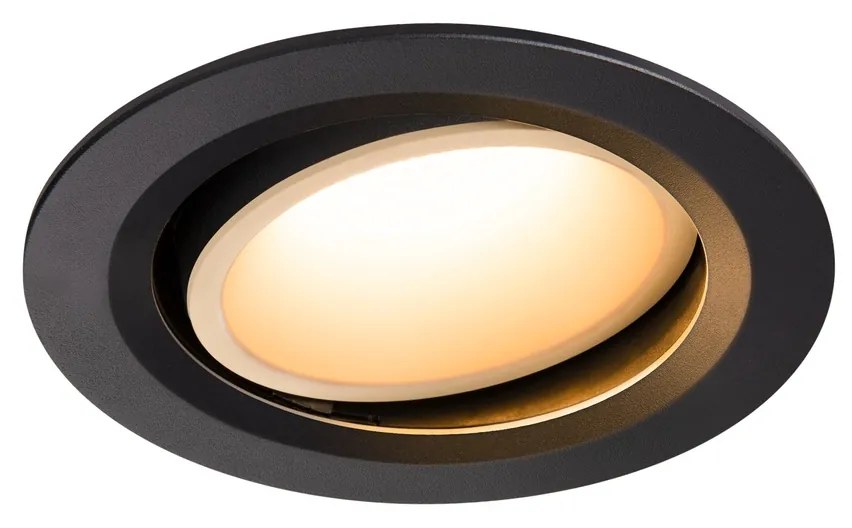 Stropné svietidlo SLV NUMINOS® MOVE DL L vnitřní LED zápustné stropné svietidlo čierna/biela 2700 K 40° otočné a výkyvné 1003629