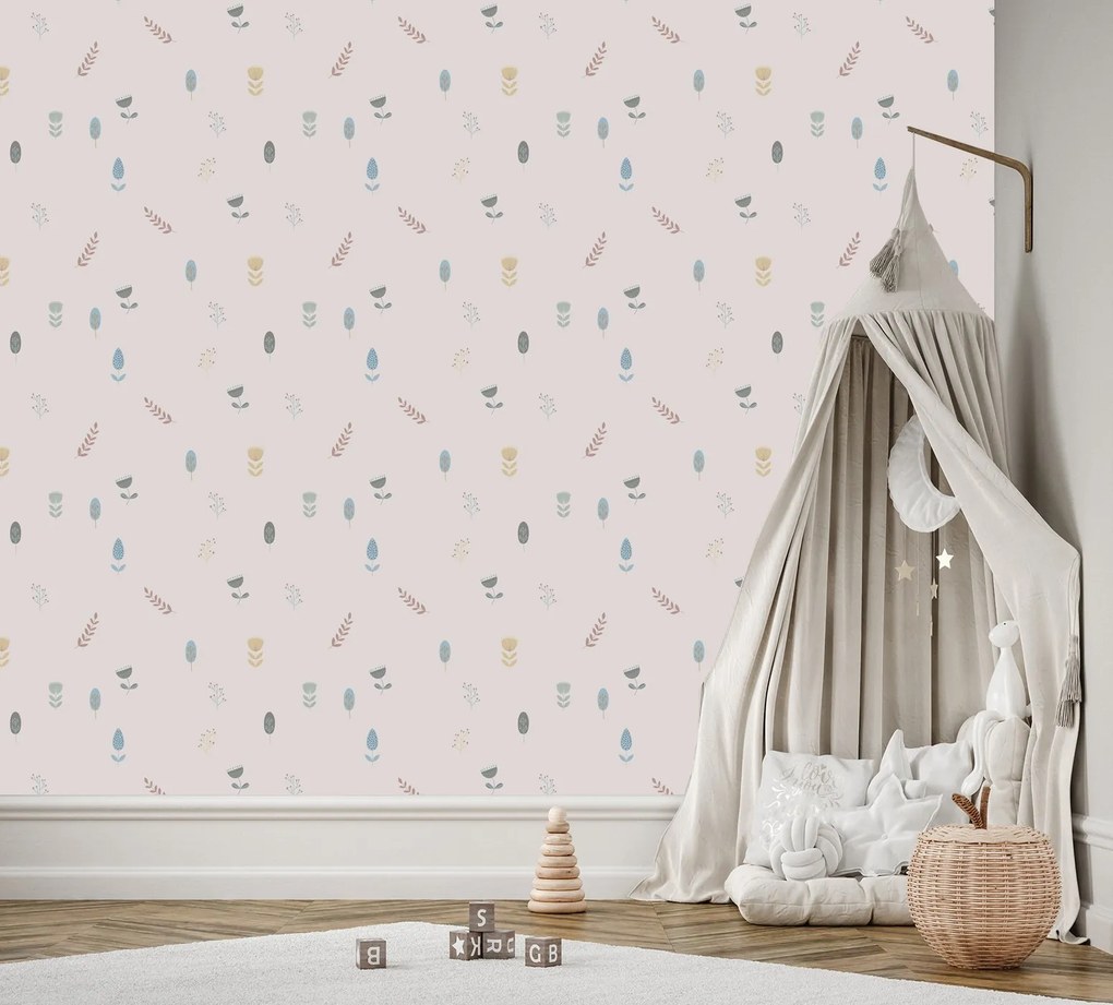 Gario Fototapeta Scandi kvietočky Materiál: Vliesová, Rozmery: 150 x 105 cm