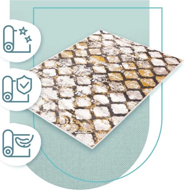 Koberec Agnella Soft Fegen Granite/Granit