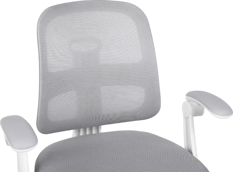 Detská rastúca stolička Neoseat JUNI 013 — látka, sivá