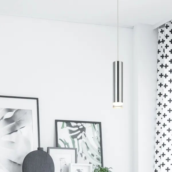 Luster na lanku ARMIN 1xGU10/10W/230V lesklý chróm