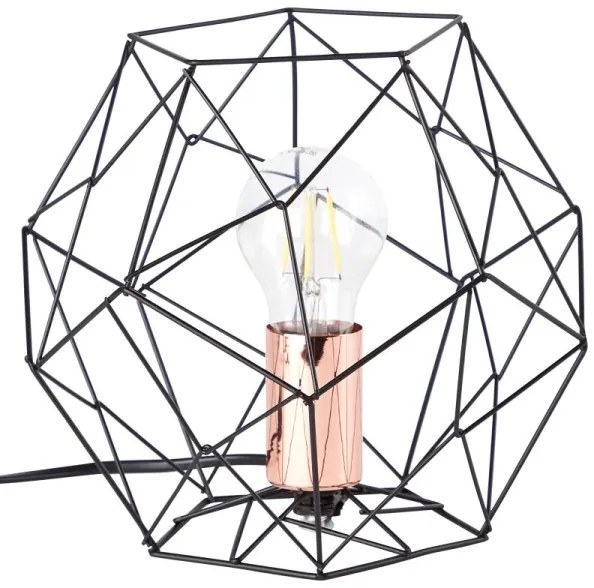 Brilliant - Stolná lampa SYNERGY 1xE27/60W/230V čierna/meď