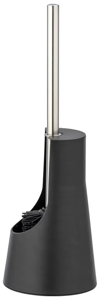 Čierna silikónová toaletná kefa Wenko Arese