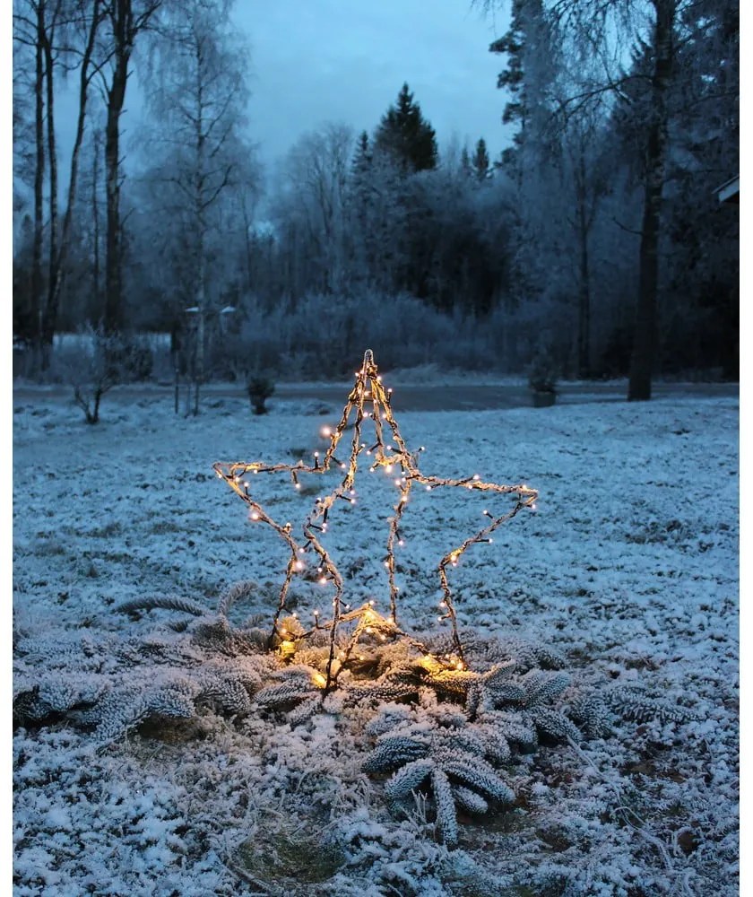 Čierna vianočná svetelná dekorácia Foldy - Star Trading