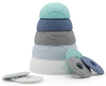 Silikónové stohovacie poháre, oceán