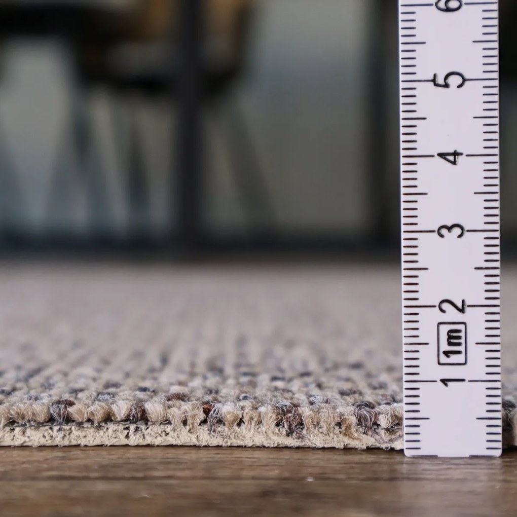 Metrážny koberec Rubin 2114 sand, na mieru, šíře 4m, béžová, ab (mriežka), chodba / predsieň, Timzo