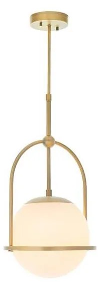 Endon 90844 - Luster na tyči ONTARIO 1xE27/10W/230V mosadz