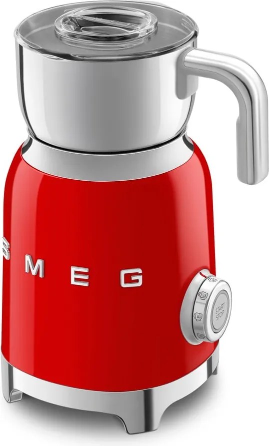 Červený elektrický šľahač mlieka Retro Style – SMEG