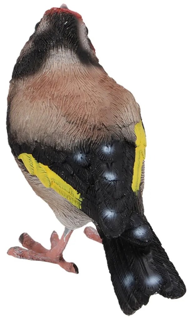 Záhradná figúrka z polyesterovej živice Bird, 12x8,5 cm, viacfarebná