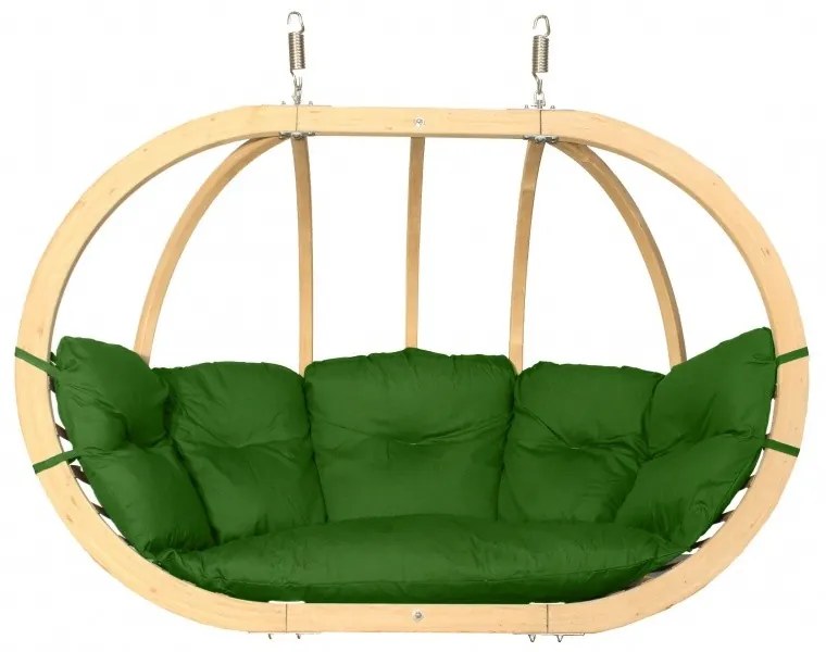 Dvojité závesné hojdacie kreslo O-Zone Premier Swing Pod zelené