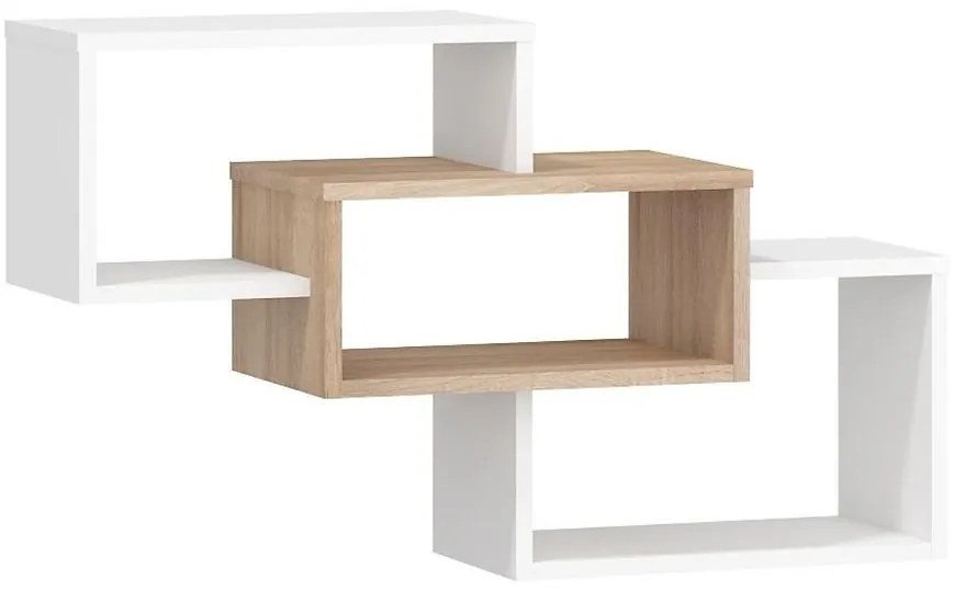 Polička M Rio-17 sonoma svetlý/biely