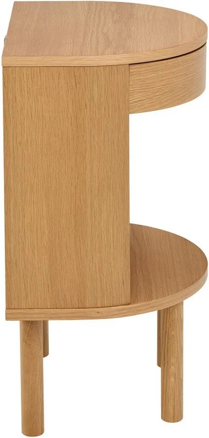 Nočný stolík v dekore duba v svetloprírodnej farbe Paron – Actona