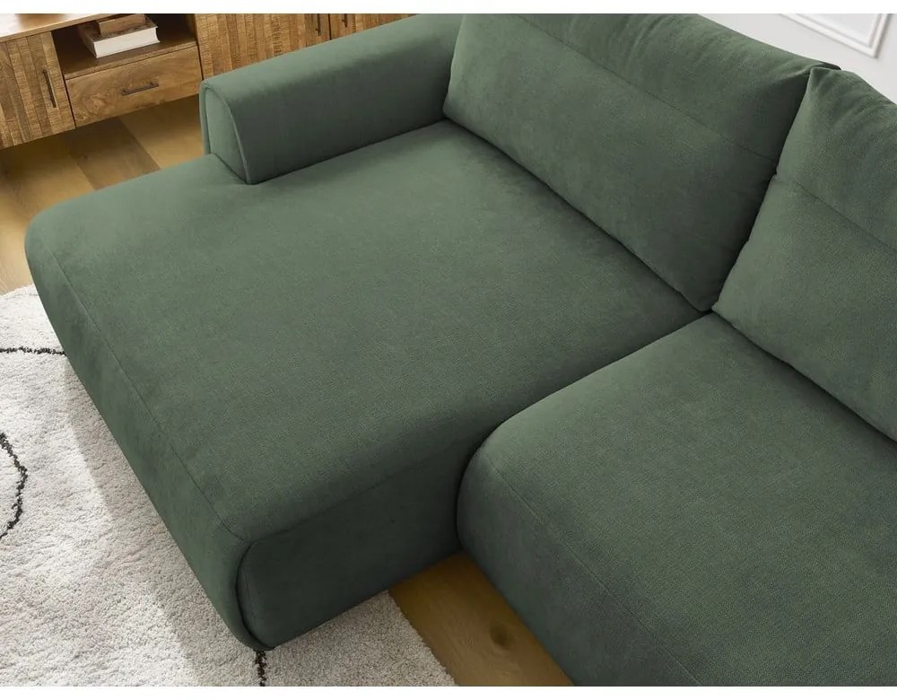 Tmavozelená rohová pohovka Aden – Bobochic Paris