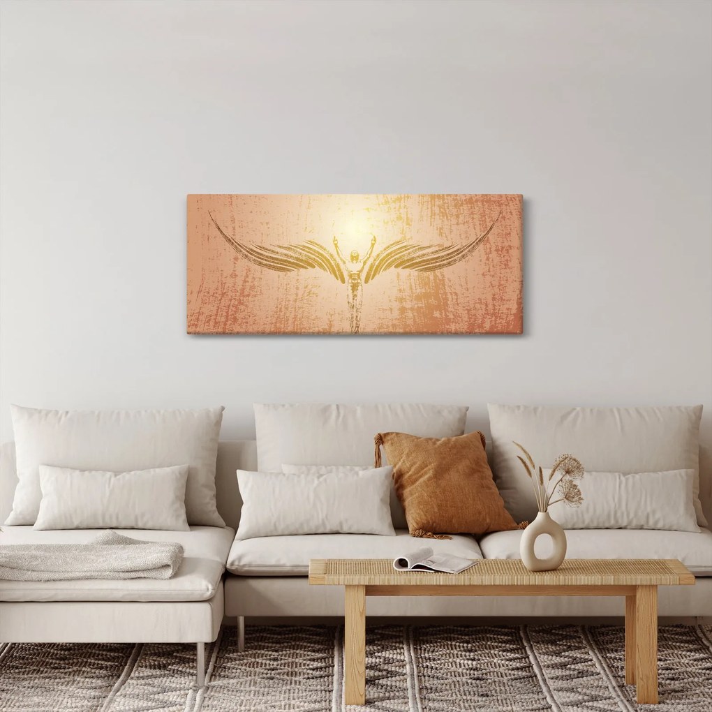 Obraz - Anjelská abstrakcia (120x50 cm)