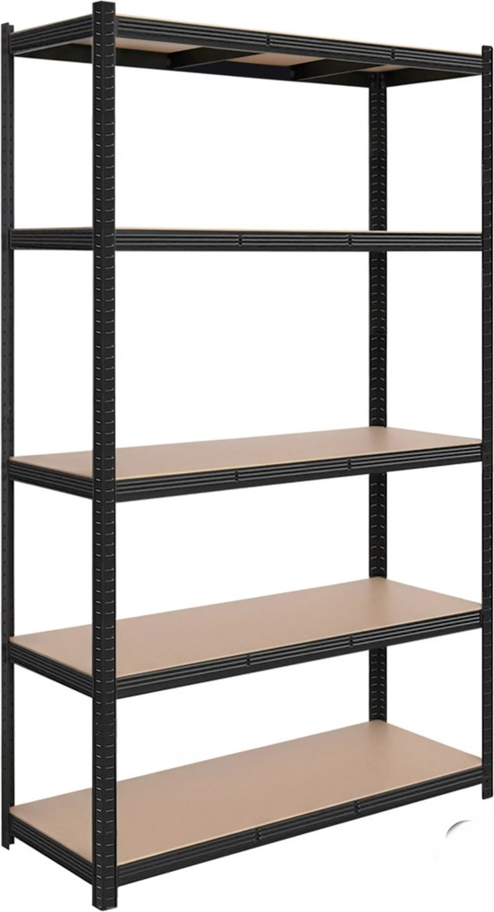 Dílenský regál SUSAA 5 polic 205x120x45 cm černý