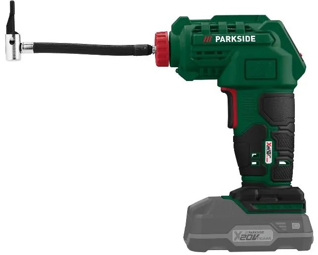 Parkside® Aku kompresor PAK 20-Li B2 + Akumulátor 20 V 4 Ah + Nabíjačka akumulátora 20 V/4,5 A (800011552)