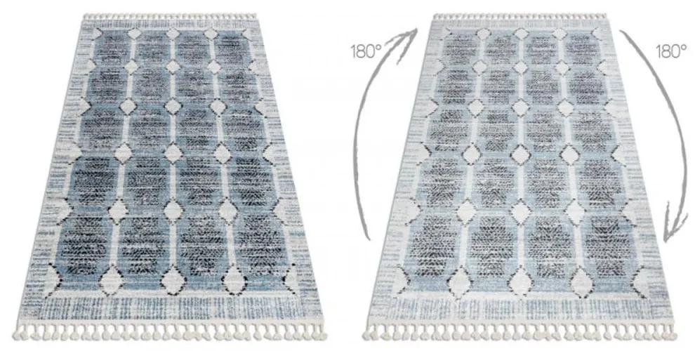 Kusový koberec Johanes modrý 200x290cm