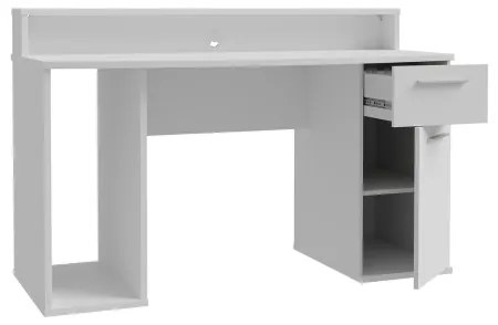 Písací stôl s podsvietením IVAR biely