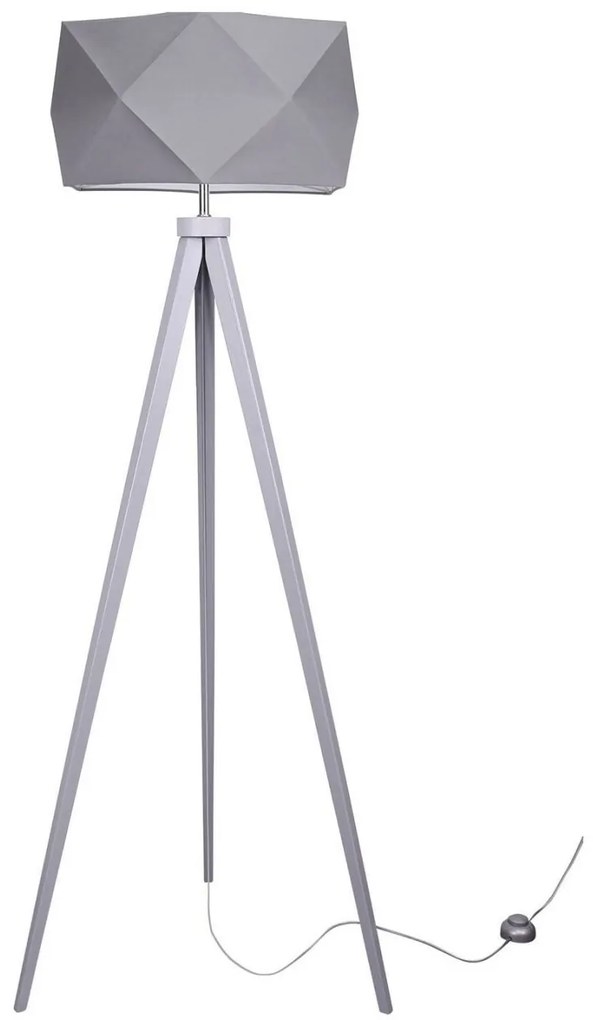 Stojacia lampa Diamond, 1x textilné tienidlo (výber zo 4 farieb), (výber z 5 farieb konštrukcie)