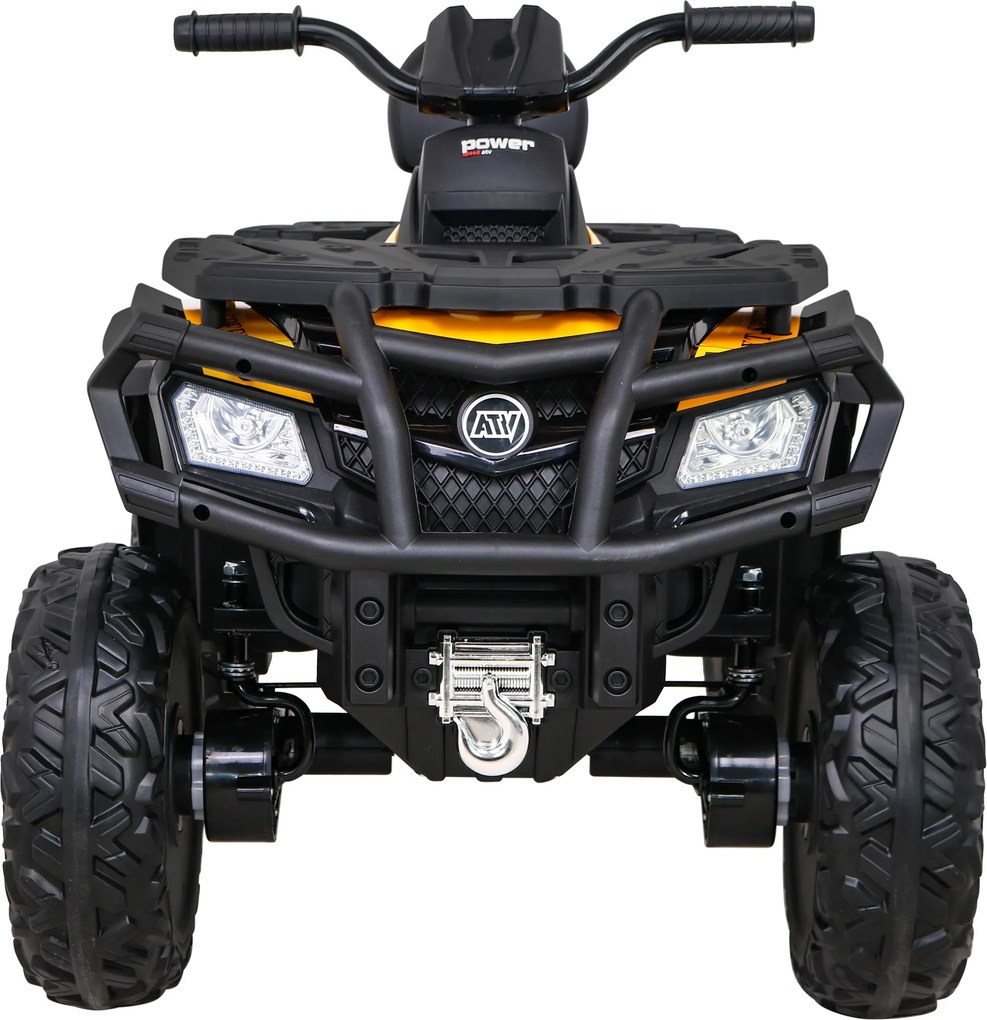 Ramiz Štvorkolka XT-Speed pre deti žltá + pohon 4x4 + EVA kolesá + pomalý štart + MP3 rádio + LED