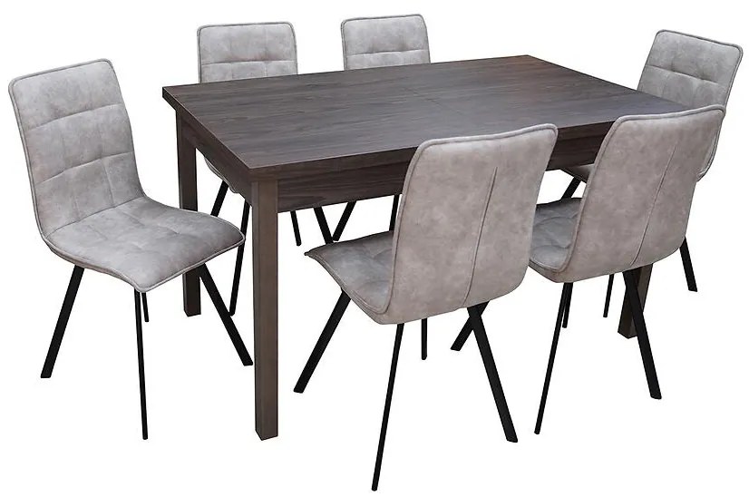 Jedálenská zostava1+6 Mamba dub windmill dark