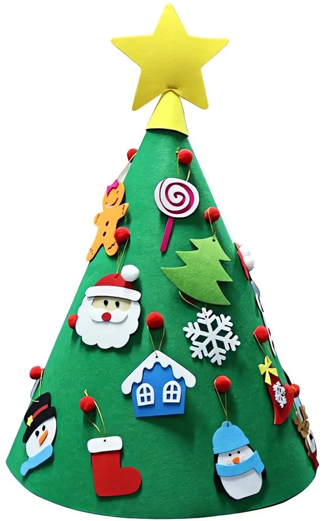 APT DA63 Plstený vianočný stromček 70 cm zelený