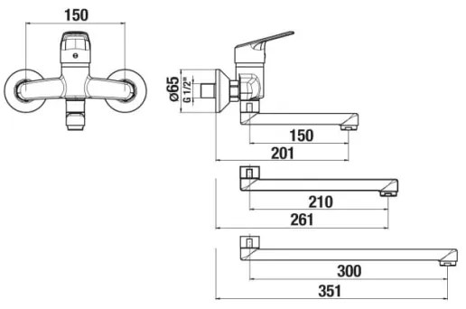 JIKA H3112E70042201 - Umyvadlová batéria TALAS 15x20,1 cm lesklý chróm