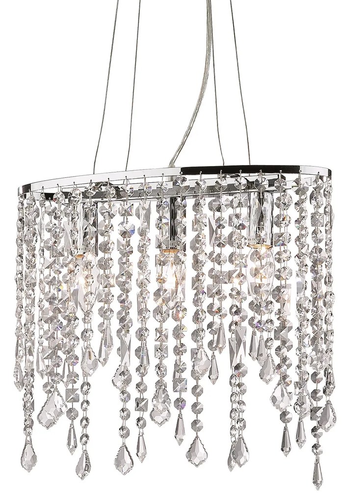 IDEAL LUX 008349 RAIN SP3 závesné svietidlo chróm