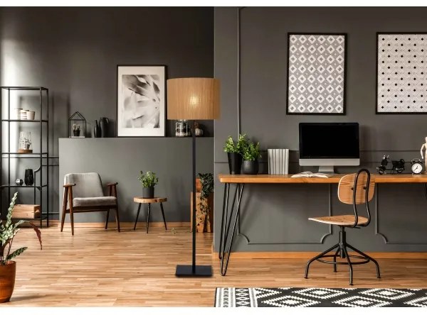 Lucide 03729/81/30 - Stojacia lampa MAGIUS 1xE27/40W/230V bambus