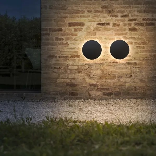 Ideal Lux - LED vonkajšie nástenné svietidlo PUNTO LED/9W/230V CRI pr. 18 cm IP54 čierne