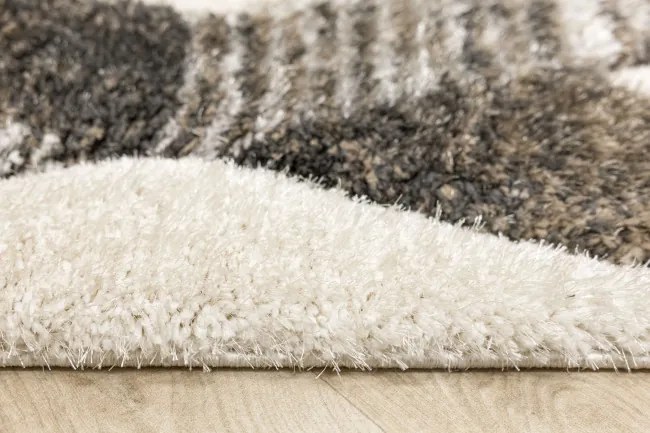 Koberec Shaggy California Y529G béžový / hnedý