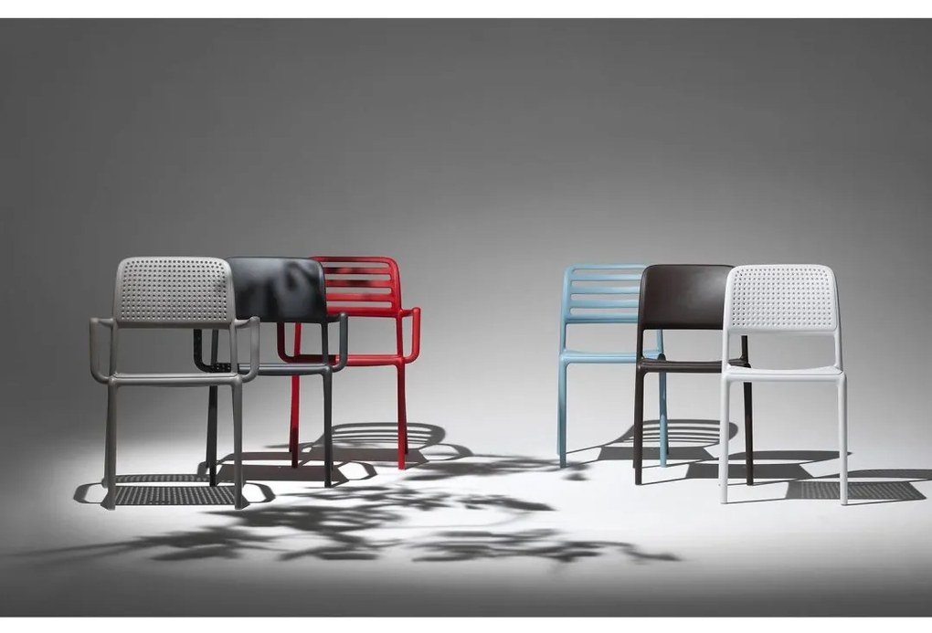 RIVA ARMCHAIR záhradná stolička s podrúčkami celeste