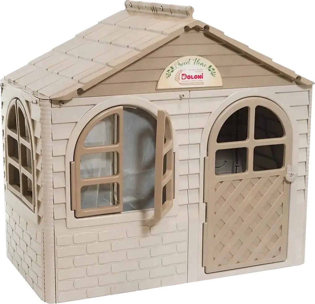 Doloni Detský záhradný domček Svetlo hnedý