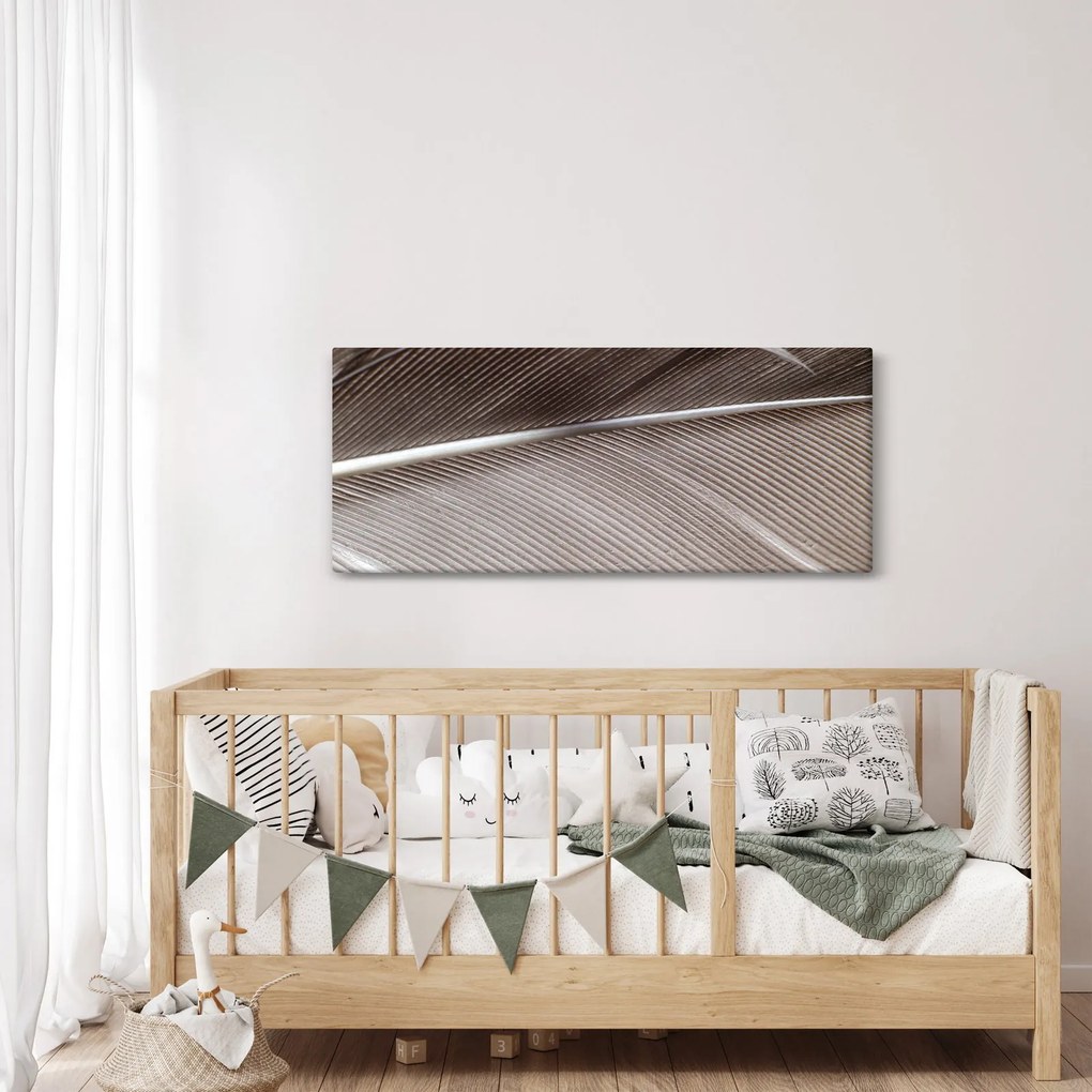 Abstraktný obraz vlákien (120x50 cm)