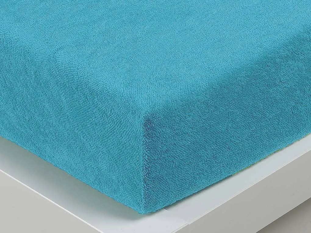 XPOSE® Froté plachta Exclusive - tyrkysová 120x200 cm