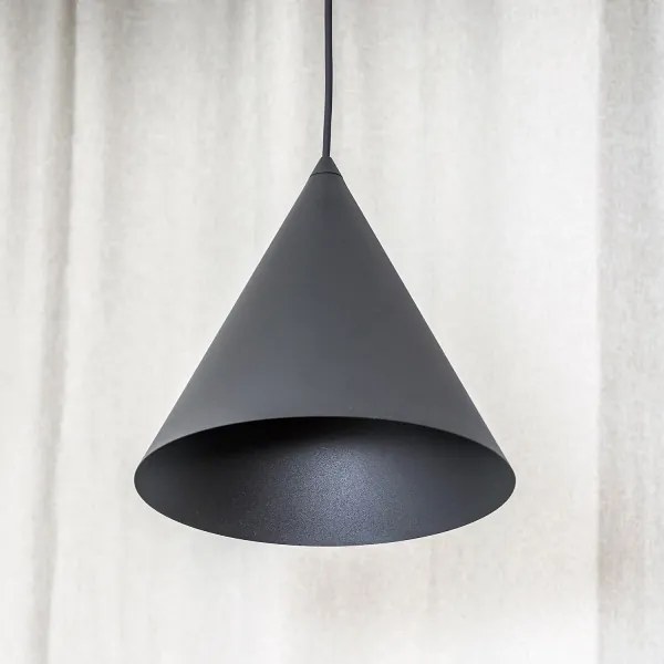 Luster na lanku ETNA II 1xE27/15W/230V pr. 25 cm čierny