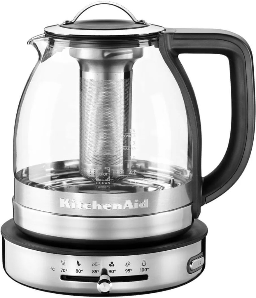 KITCHEN AID Sklenená konvica na čaj Artisan 5KEK1322ESS, nerez