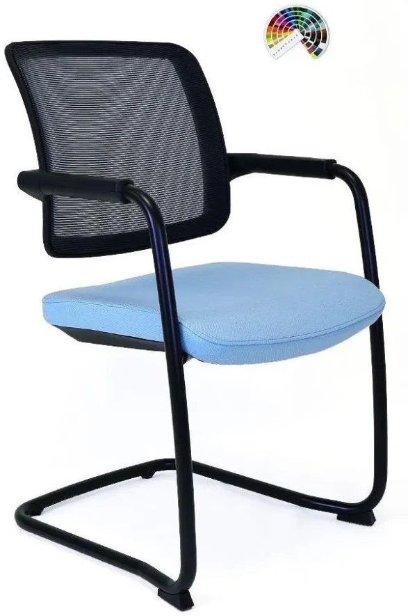 RIM Konferenčná stolička FLEXi FX 1161 čalúnenie URBAN, JET BIOACTIVE, TONAL