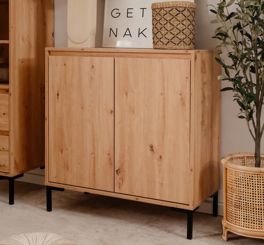 Skrinka 2-dverová Korsika, dub artisan