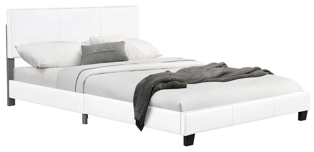 InternetovaZahrada - Čalúnená posteľ Bolonia 140 x 200 cm - biela