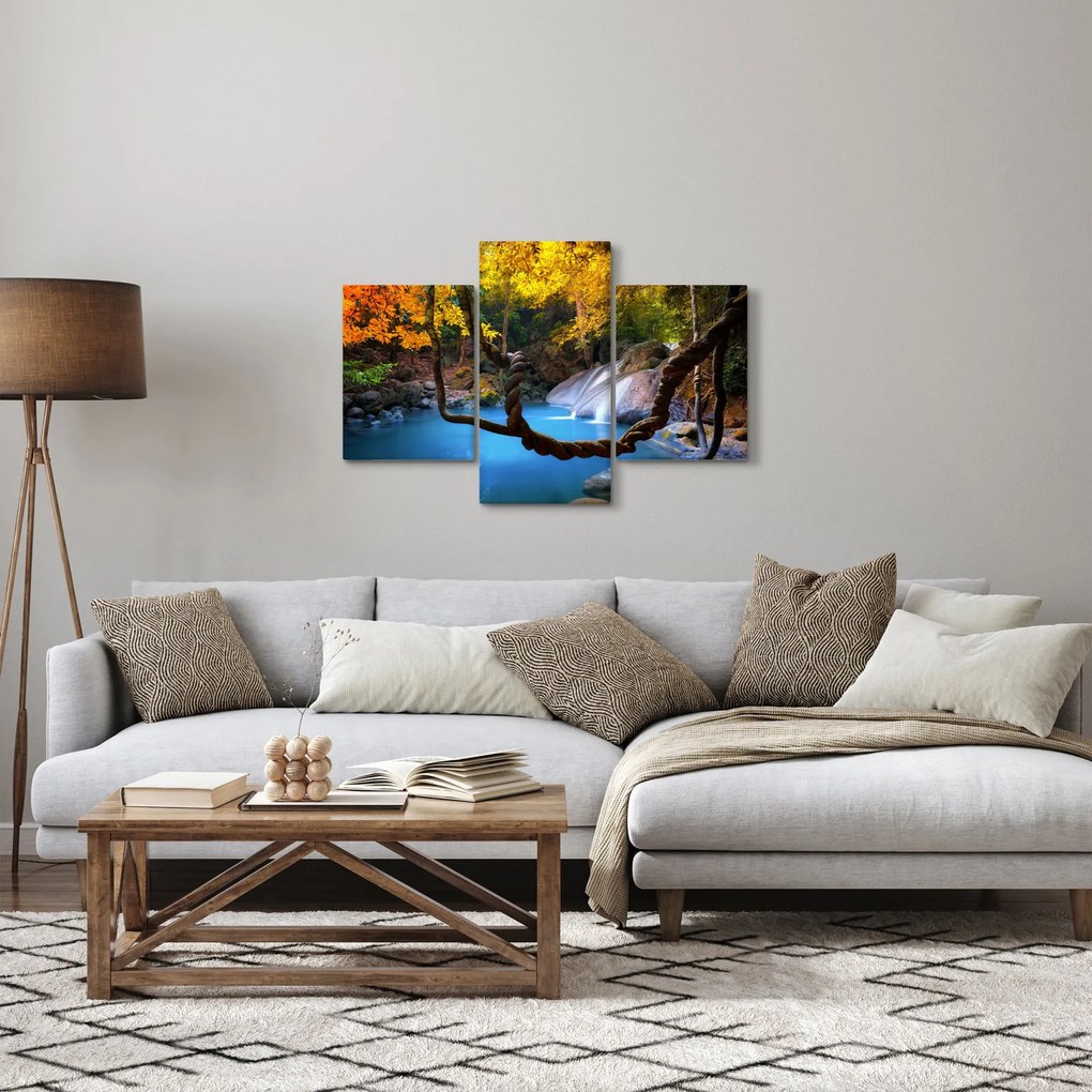 Obraz - Vodopády v Ázii (90x60 cm)