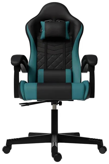 InternetovaZahrada Kancelárska stolička HyperSeat - čierna/tyrkysová
